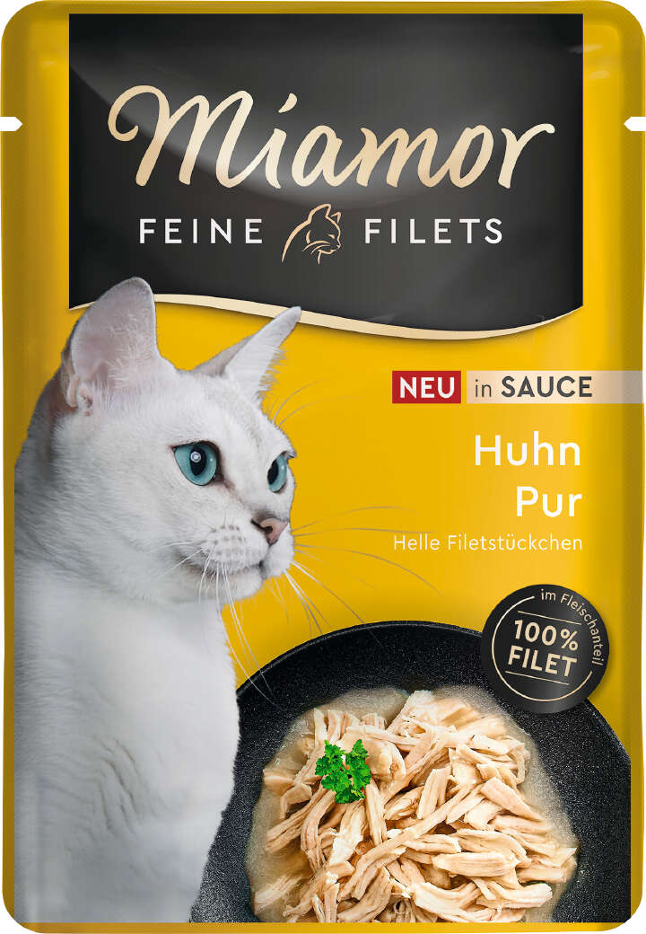 Miamor Katzen-Nassfutter Feine Filets in Sauce Huhn Pur